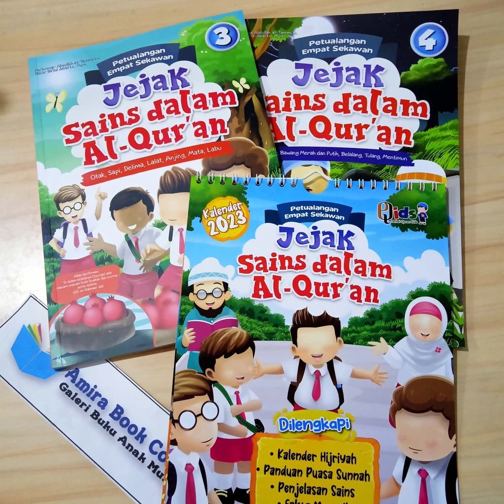 Sampul utama Jejak Sains dalam Al-Quran Jilid 3 dan 4