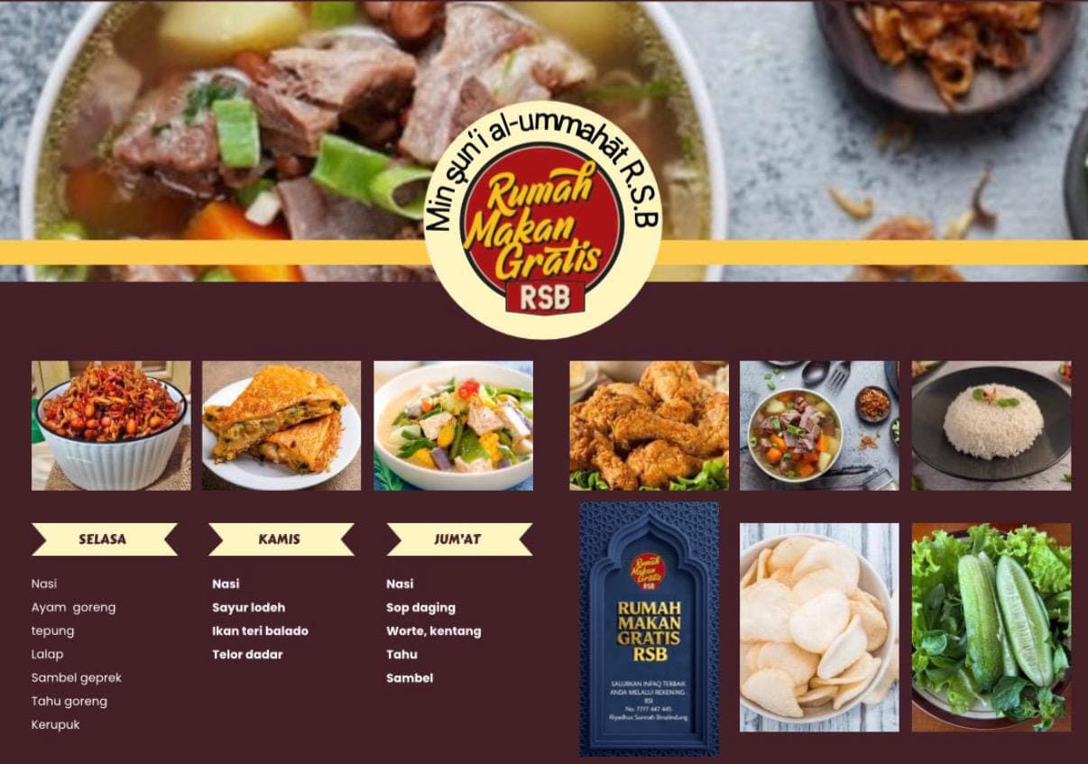 Flyer Menu Makan Gratis