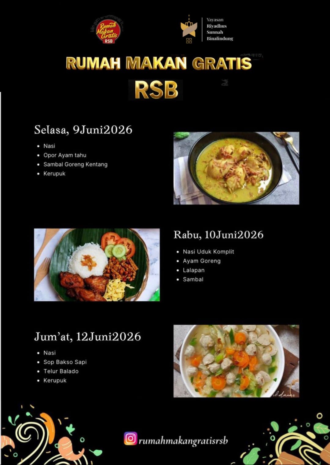 Flyer Menu Makan Gratis