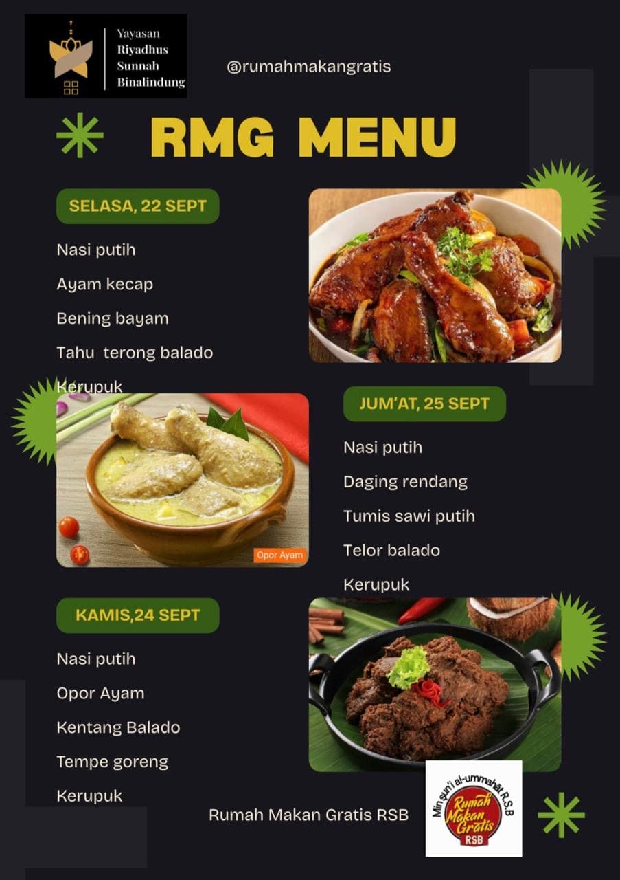 Flyer Menu Makan Gratis