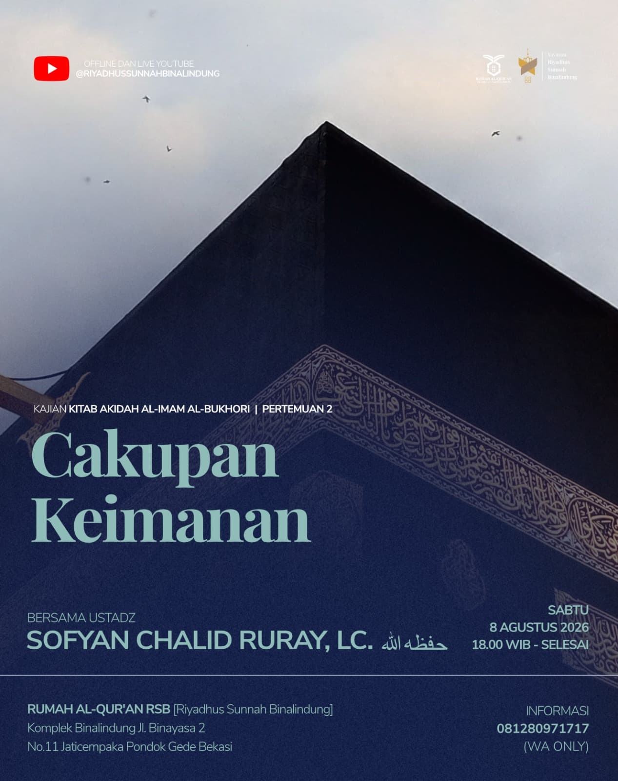 Kajian Pekanan Sabtu Yayasan Riyadhus Sunnah Binalindung