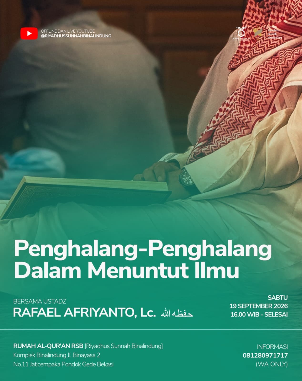 Penghalang-Penghalang Dalam Menuntut Ilmu Yayasan Riyadhus Sunnah Binalindung