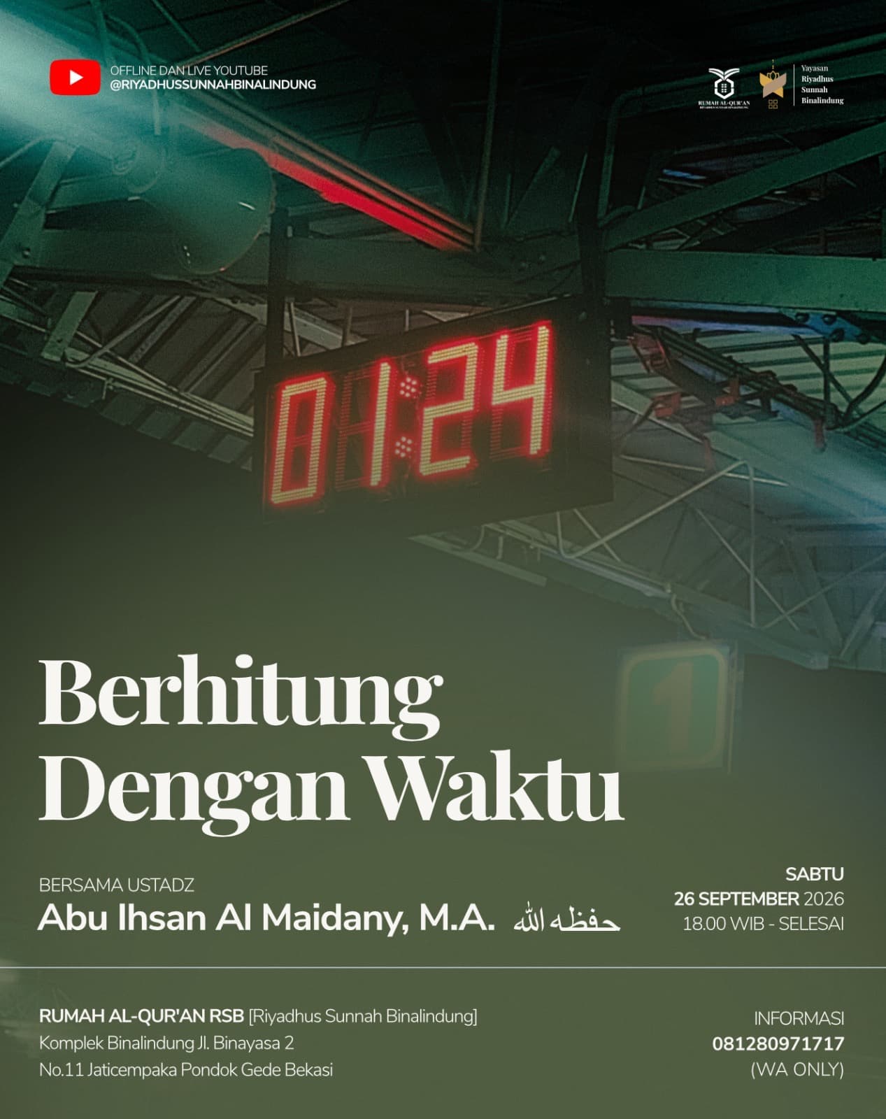Berhitung Dengan Waktu Yayasan Riyadhus Sunnah Binalindung